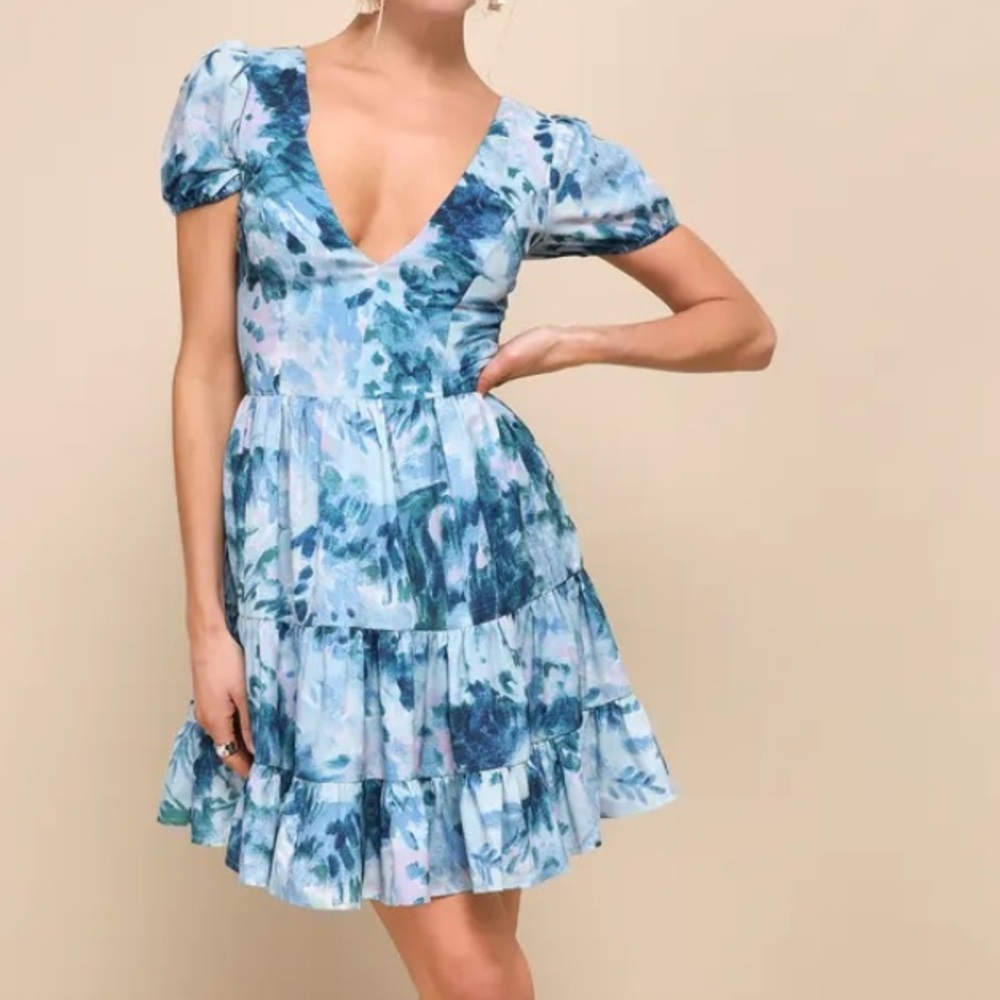 Lulus blue dress